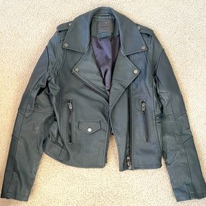 Leather jacket- grey